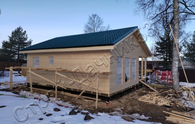 4 Каркасно-щитовой дом Д-23, 9х9м, 81 М², Ленинградская область, Приозёрский район, Громовское сельское поселение ( (17)